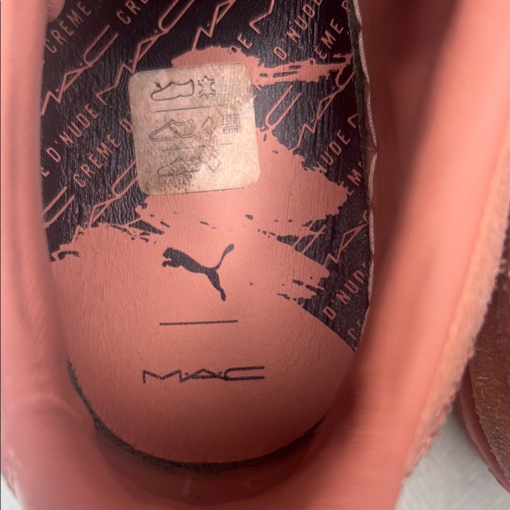 💄 Puma Limited Edition MAC collaboration Women's Pink Sneakers Size 9 - Picture 9 of 15